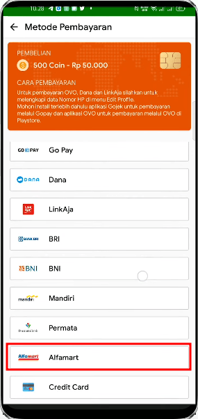 opsi alfamart