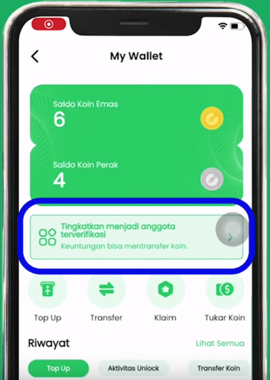 menu mywallet